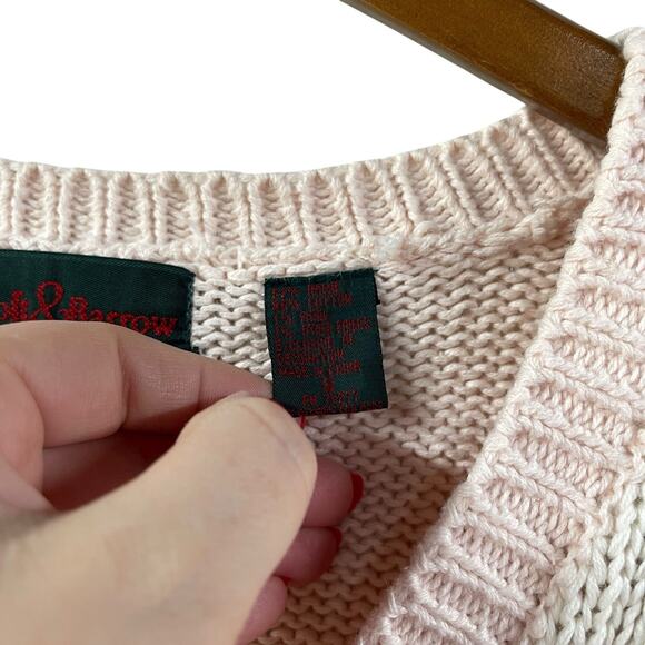 Not So Ugly Christmas Sweater Knitted Pastel Cardigan Santa Sleigh Horse Angel - Picture 4 of 13